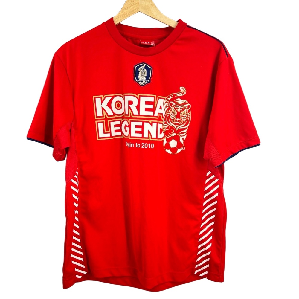 KFA Korea Legend Fan Jersey Red Tiger Graphic Football Soccer Size M‎